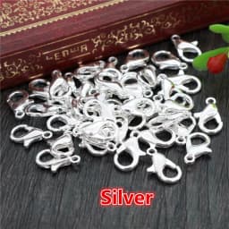 10x5mm/12x6mm/14x7mm/16x8mm 9 Colors Plated Fashion Jewelry Findings,Alloy Lobster Clasp Hooks for Necklace&Bracelet Chain DIY