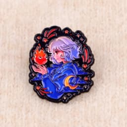 3pcs Anime Movie Enamel Pin Set Cartoon Fire Brooch For Coat Women's Brooches Fashion Lapel Badges Jewelry Gift for Friends