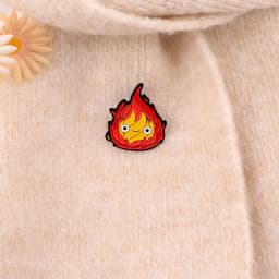 3pcs Anime Movie Enamel Pin Set Cartoon Fire Brooch For Coat Women's Brooches Fashion Lapel Badges Jewelry Gift for Friends