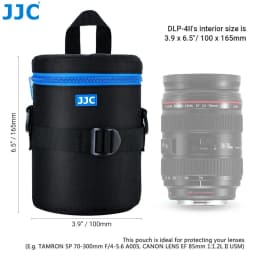 JJC Luxury Camera Lens Bag Pouch Case for Canon Lens Nikon Sony Olympus Fuji DSLR Photography Accessories Shoulder Bag Backpack