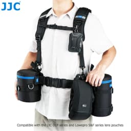JJC Luxury Camera Lens Bag Pouch Case for Canon Lens Nikon Sony Olympus Fuji DSLR Photography Accessories Shoulder Bag Backpack