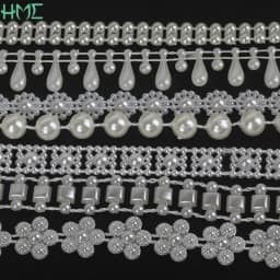 ABS Imitation Ivory Pearl Bead Chain Line Cord Thread Trim for DIY Wedding Party Decoration & Jewelry Findings Craft Accessories