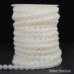 ABS Imitation Ivory Pearl Bead Chain Line Cord Thread Trim for DIY Wedding Party Decoration & Jewelry Findings Craft Accessories