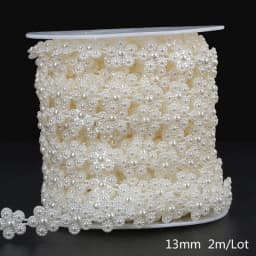 ABS Imitation Ivory Pearl Bead Chain Line Cord Thread Trim for DIY Wedding Party Decoration & Jewelry Findings Craft Accessories