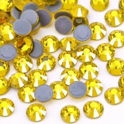 QIAO Multi-Color SS6-SS30 Crystal Glass Glitter Rhinestone Flatback Hot fix Rhinestones For Nail Art Sewing & Fabric Decoretion