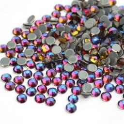 QIAO Multi-Color SS6-SS30 Crystal Glass Glitter Rhinestone Flatback Hot fix Rhinestones For Nail Art Sewing & Fabric Decoretion