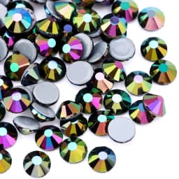 QIAO Multi-Color SS6-SS30 Crystal Glass Glitter Rhinestone Flatback Hot fix Rhinestones For Nail Art Sewing & Fabric Decoretion