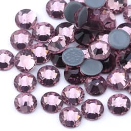 QIAO Multi-Color SS6-SS30 Crystal Glass Glitter Rhinestone Flatback Hot fix Rhinestones For Nail Art Sewing & Fabric Decoretion