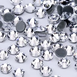 QIAO Multi-Color SS6-SS30 Crystal Glass Glitter Rhinestone Flatback Hot fix Rhinestones For Nail Art Sewing & Fabric Decoretion