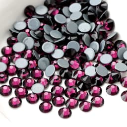 QIAO Multi-Color SS6-SS30 Crystal Glass Glitter Rhinestone Flatback Hot fix Rhinestones For Nail Art Sewing & Fabric Decoretion