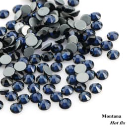 QIAO Multi-Color SS6-SS30 Crystal Glass Glitter Rhinestone Flatback Hot fix Rhinestones For Nail Art Sewing & Fabric Decoretion