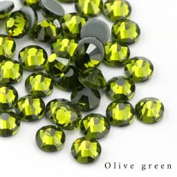 QIAO Multi-Color SS6-SS30 Crystal Glass Glitter Rhinestone Flatback Hot fix Rhinestones For Nail Art Sewing & Fabric Decoretion