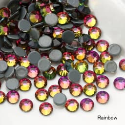 QIAO Multi-Color SS6-SS30 Crystal Glass Glitter Rhinestone Flatback Hot fix Rhinestones For Nail Art Sewing & Fabric Decoretion