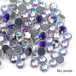 QIAO Multi-Color SS6-SS30 Crystal Glass Glitter Rhinestone Flatback Hot fix Rhinestones For Nail Art Sewing & Fabric Decoretion