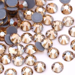 QIAO Multi-Color SS6-SS30 Crystal Glass Glitter Rhinestone Flatback Hot fix Rhinestones For Nail Art Sewing & Fabric Decoretion