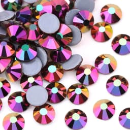 QIAO Multi-Color SS6-SS30 Crystal Glass Glitter Rhinestone Flatback Hot fix Rhinestones For Nail Art Sewing & Fabric Decoretion