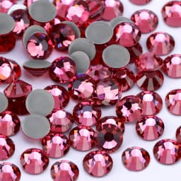 QIAO Multi-Color SS6-SS30 Crystal Glass Glitter Rhinestone Flatback Hot fix Rhinestones For Nail Art Sewing & Fabric Decoretion