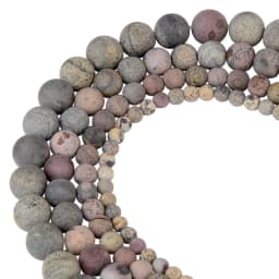 Polish Round Matte Frosted Tiger Eye Turquoises Agates Natural Stone Beads Amazonite Loose Beads for Bracelet Jewelry Making