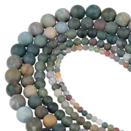 Polish Round Matte Frosted Tiger Eye Turquoises Agates Natural Stone Beads Amazonite Loose Beads for Bracelet Jewelry Making