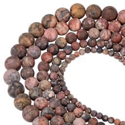 Polish Round Matte Frosted Tiger Eye Turquoises Agates Natural Stone Beads Amazonite Loose Beads for Bracelet Jewelry Making