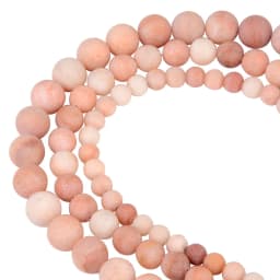 Polish Round Matte Frosted Tiger Eye Turquoises Agates Natural Stone Beads Amazonite Loose Beads for Bracelet Jewelry Making