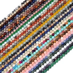 Polish Round Matte Frosted Tiger Eye Turquoises Agates Natural Stone Beads Amazonite Loose Beads for Bracelet Jewelry Making