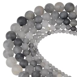 Polish Round Matte Frosted Tiger Eye Turquoises Agates Natural Stone Beads Amazonite Loose Beads for Bracelet Jewelry Making