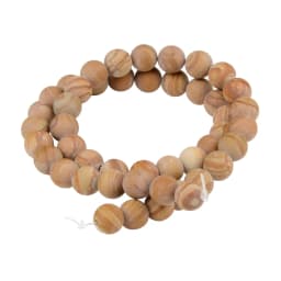 Polish Round Matte Frosted Tiger Eye Turquoises Agates Natural Stone Beads Amazonite Loose Beads for Bracelet Jewelry Making