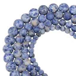 Polish Round Matte Frosted Tiger Eye Turquoises Agates Natural Stone Beads Amazonite Loose Beads for Bracelet Jewelry Making