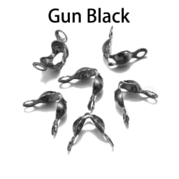 100-200pcs Connector Clasp Fitting 4*7mm Ball Chain Calotte End Crimps Beads Connector Components For DIY Jewelry Making Supplie