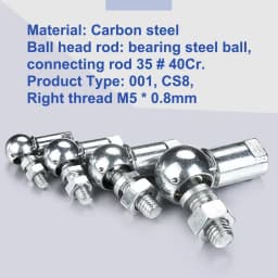 2Pcs M5 M6 M8 M10 Ball Joint Rod End Bearing Right Angle CS8/CS10/CS13/CS16 Rod End Ball Bearing