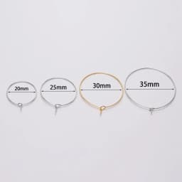 50pcs/lot 20 25 30 35 mm KC Gold Hoops Earrings Big Circle Ear Wire Hoops Earrings Wires For DIY Jewelry Making Supplies