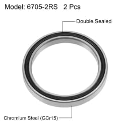 2/5pcs Bearing 608 6700 6701 6702 6703 6704 6705 6706 6707 6708 6709 6710 -2RS ZZ Ultra Thin Wall Rubber Shielded Ball Bearings