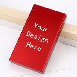 Animation Anime Derivatives Black Red Thin Slim Cigarette Case For Women Metal Aluminum Alloy Sliding Cigarette Box Man Custom