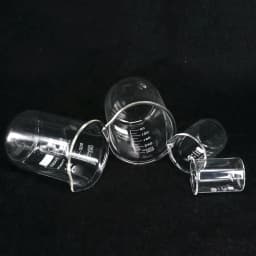 5ml 10ml 25ml 50ml 100ml 150ml 200ml G3.3 Borosilicate Glass Low Form Beaker Chemistry Lab Heavy Wall
