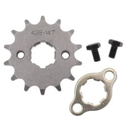 Front Engine 428# 10T 11T 12T 13T 14T 15T 16T 17T 18T 19T Teeth 17mm 20mm Chain Sprocket With Retainer Plate Locker