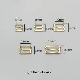 Wholesale 20 Pieces / Lot Various Sizes of Bra Hooks Bra DIY Accessories 5 Color