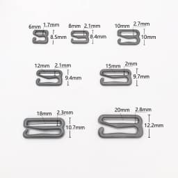 Wholesale 20 Pieces / Lot Various Sizes of Bra Hooks Bra DIY Accessories 5 Color