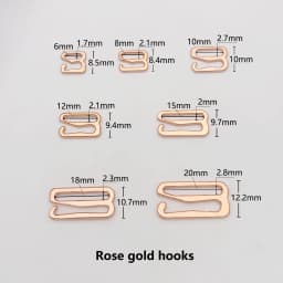 Wholesale 20 Pieces / Lot Various Sizes of Bra Hooks Bra DIY Accessories 5 Color