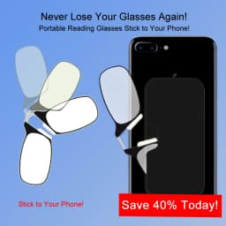 Nose Clip Reading Glasses Man High Quality Men Portable Foam Nose Glasses for Seniors Transparent Eyeglasses with Case