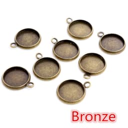 8 10 12 14 16 18 20 25 mm Round Cabochon Base Tray Bezels Blank Setting Supplies For Jewelry Making Findings Bracelet Pendant
