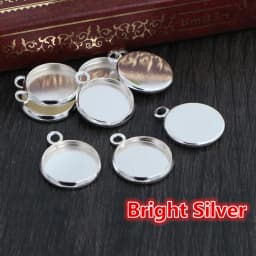 8 10 12 14 16 18 20 25 mm Round Cabochon Base Tray Bezels Blank Setting Supplies For Jewelry Making Findings Bracelet Pendant