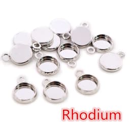 8 10 12 14 16 18 20 25 mm Round Cabochon Base Tray Bezels Blank Setting Supplies For Jewelry Making Findings Bracelet Pendant