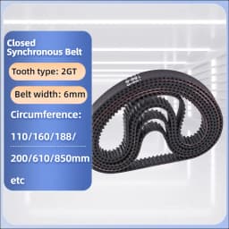 GT2 Timing Belt Closed Loop Rubber 160mm 188mm 200mm 610mm 850mm Timing Belt 3D Printer Parts