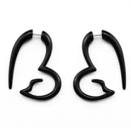 Showlove-2pcs Acrylic Fake Cheater Twist Spiral Ear Taper Gauges Expander Earring plug Body piercing jewelry