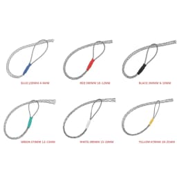 6 Colors Cable Pulling Wire Grip Galvanizing Metal Cable Pulling Socks Mesh Puller Antislip Pipe Conduit Pull Net Cover 4-25mm