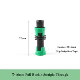 5-15pcs 16mm Drip Tape Valve Micro Irrigation Watering Save Labyrinth Type Joints Valve Connect to 16mm Drip Tape Hose