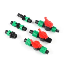 5-15pcs 16mm Drip Tape Valve Micro Irrigation Watering Save Labyrinth Type Joints Valve Connect to 16mm Drip Tape Hose