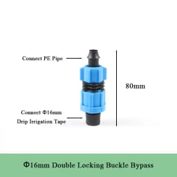 5-15pcs 16mm Drip Tape Valve Micro Irrigation Watering Save Labyrinth Type Joints Valve Connect to 16mm Drip Tape Hose