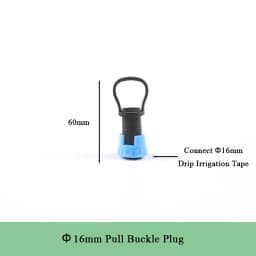 5-15pcs 16mm Drip Tape Valve Micro Irrigation Watering Save Labyrinth Type Joints Valve Connect to 16mm Drip Tape Hose
